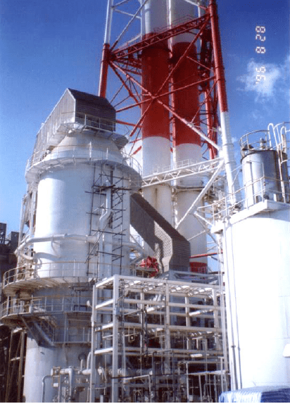 Columna de absorción en sistema de desulfurizacion