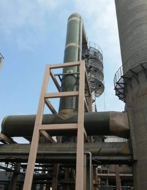 Conducto de salida de gases de desulfuración