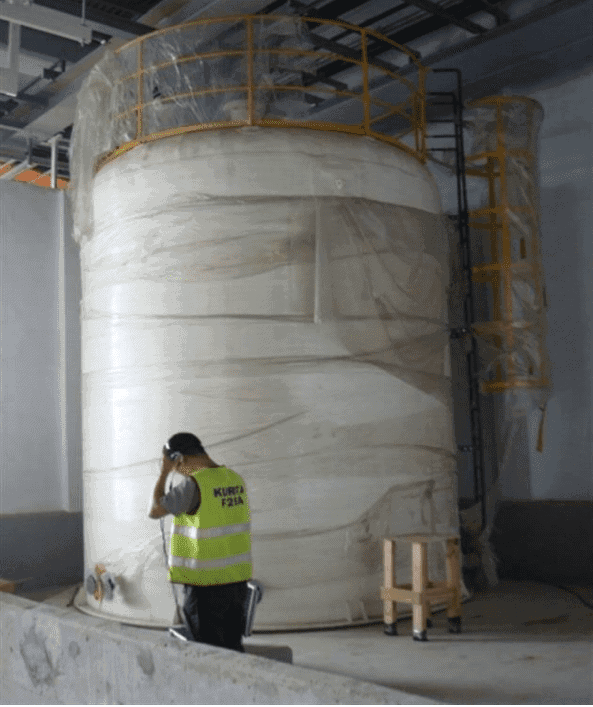 Tanque de almacenamiento de acido sulfúrico al 98%