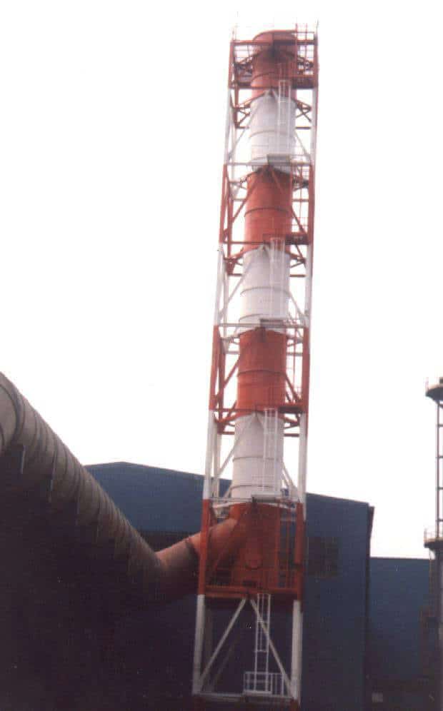 Chimenea de humos a alta temperatura para planta siderúrgica